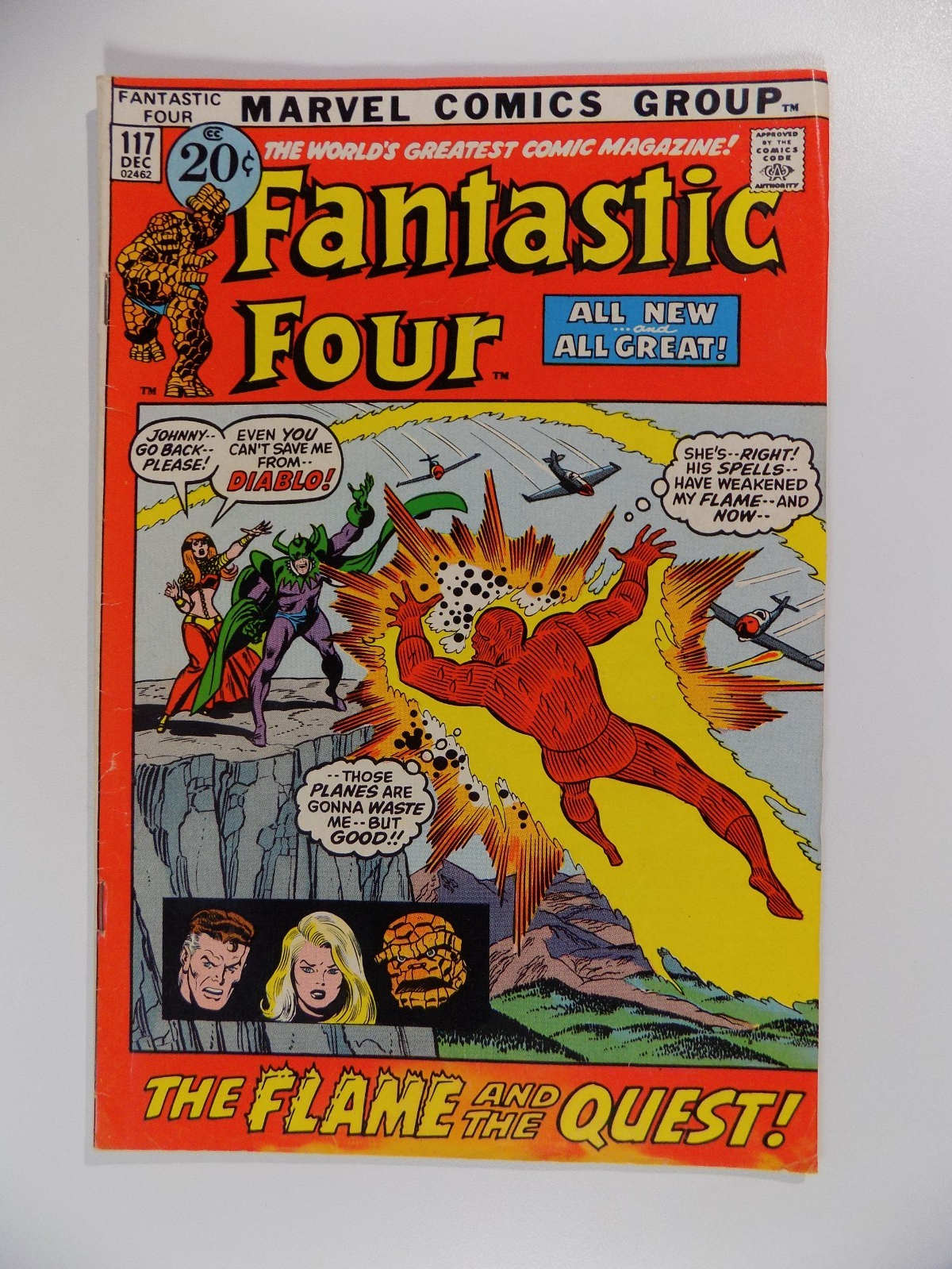 Fantastic Four #117 Marvel Comic December 1971 Fine/Very Fine