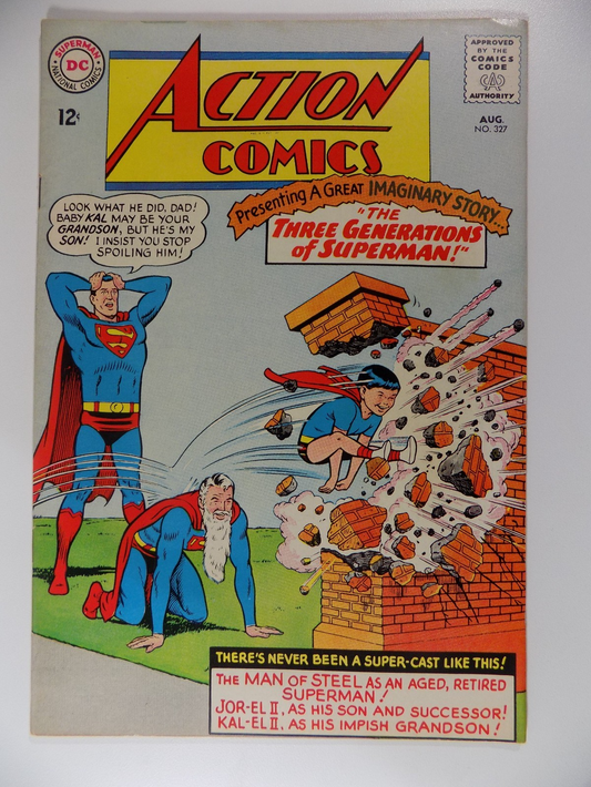 Action #327 DC Comic August 1965 Very Fine+