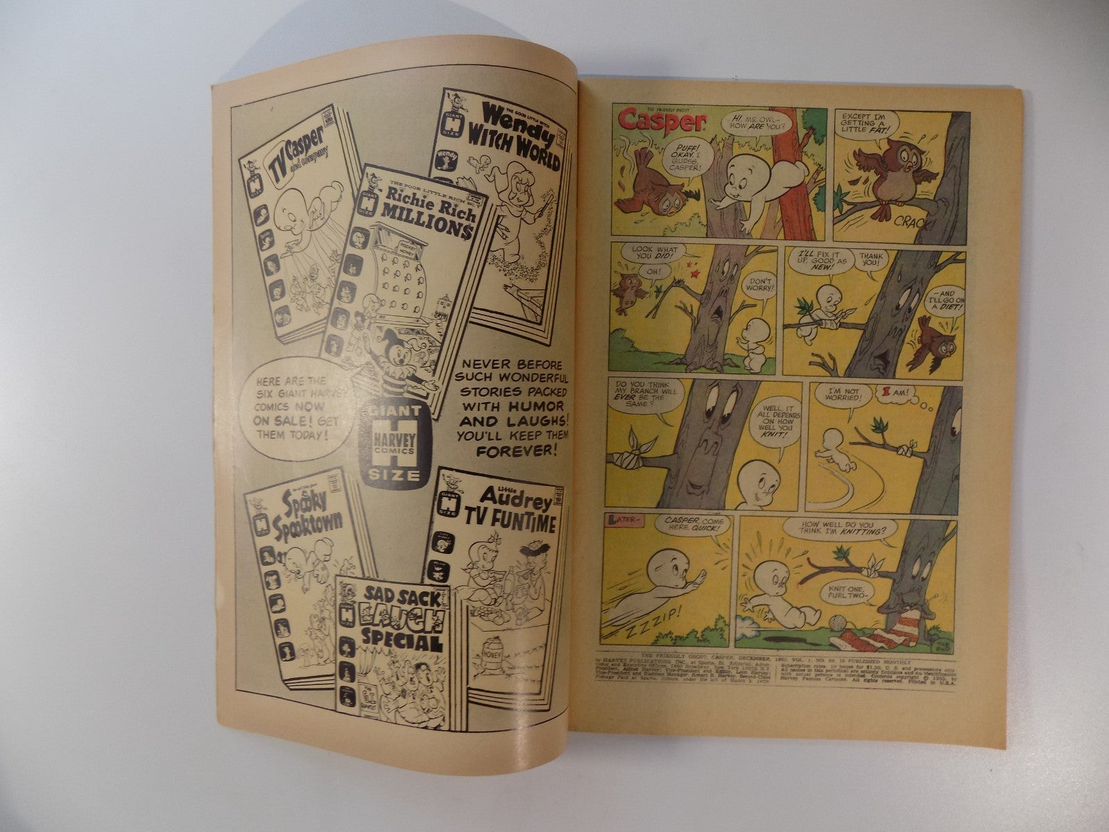 Casper #88 Harvey Comic December 1965 Very Fine