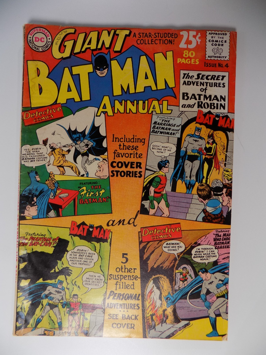 Batman Giant Annual #4 DC Comics Very Good+ Winter 1962-63