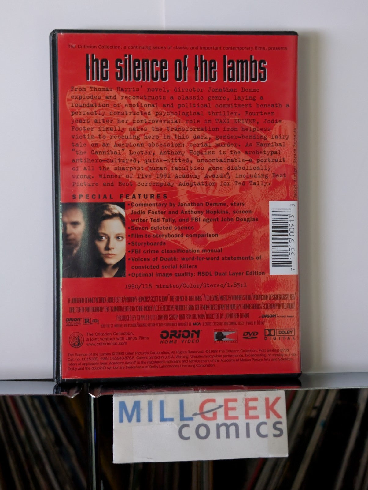 Silence of the Lambs / Red Dragon / Hannibal, 3 Movie Collection (DVD) -JD