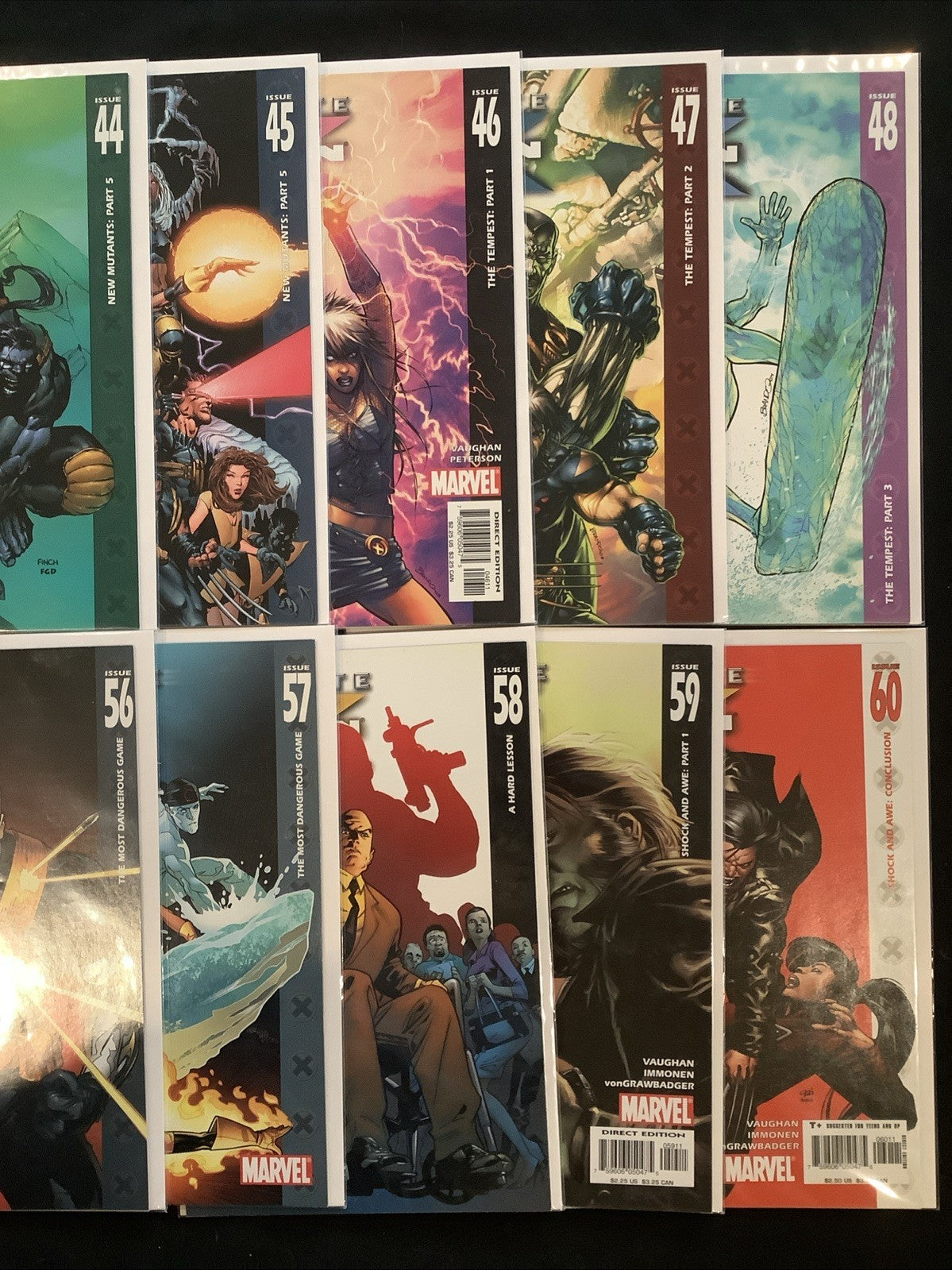 Ultimate X-Men #37-60 Comic Lot, Marvel Comics, Brian K. Vaughan, 2003