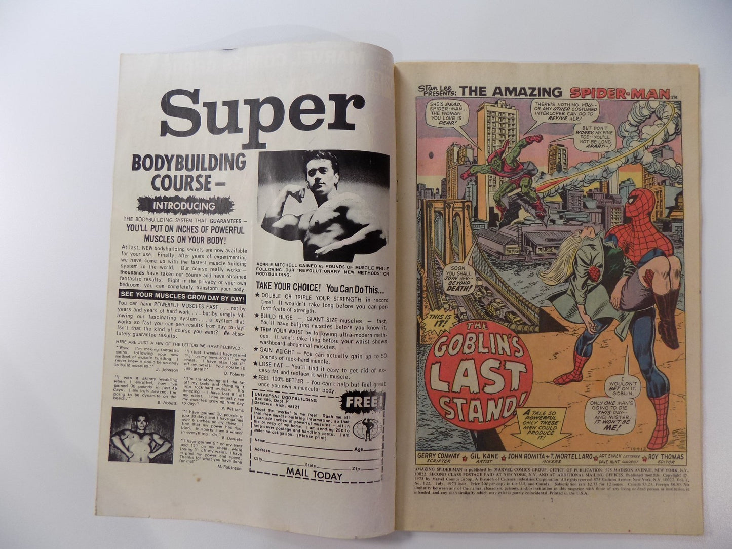 Amazing Spider-Man #122 Marvel Comic July 1973 Good/Very Good