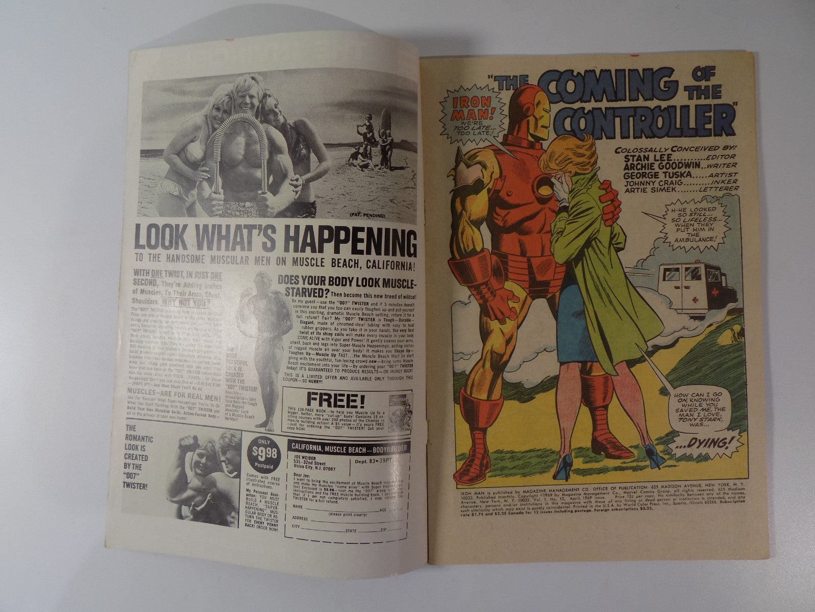 Iron Man #12 Marvel Comic April 1969 Fine/Very Fine – MillGeekComics