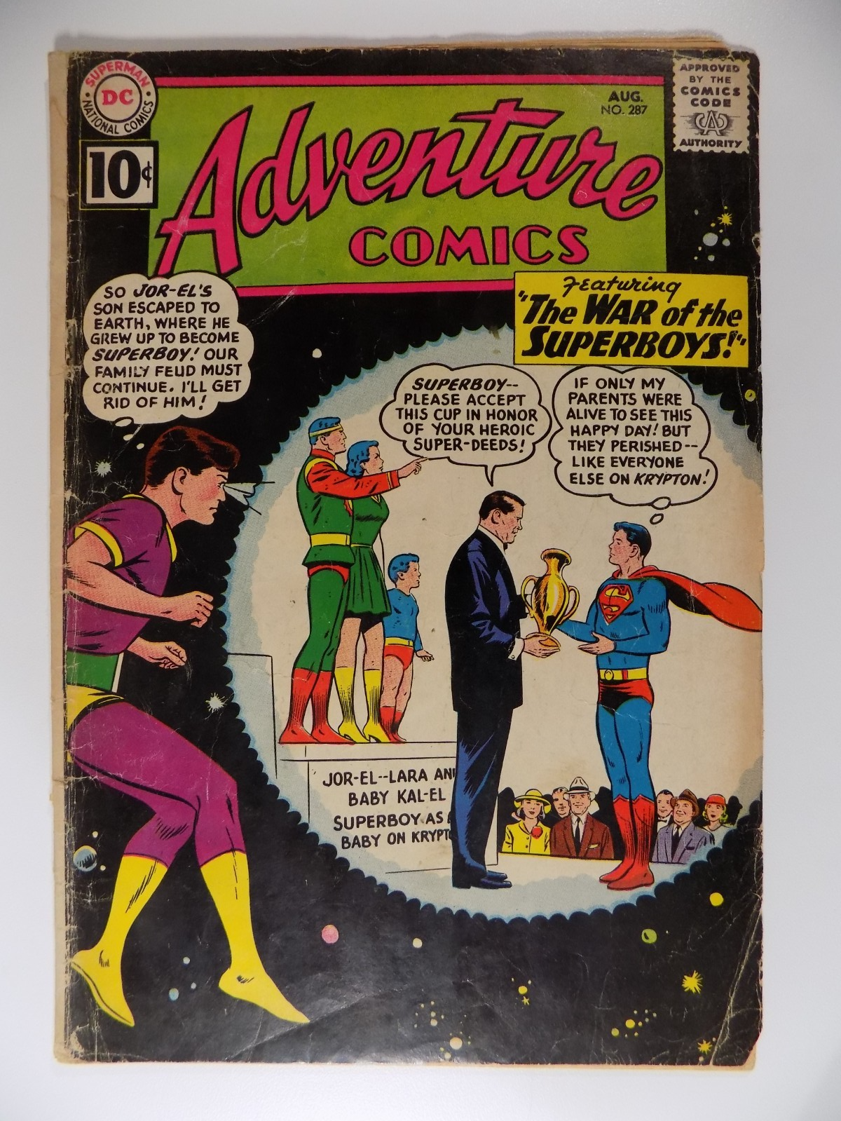 Adventure Comics #287 DC Comic Very Good August 1961