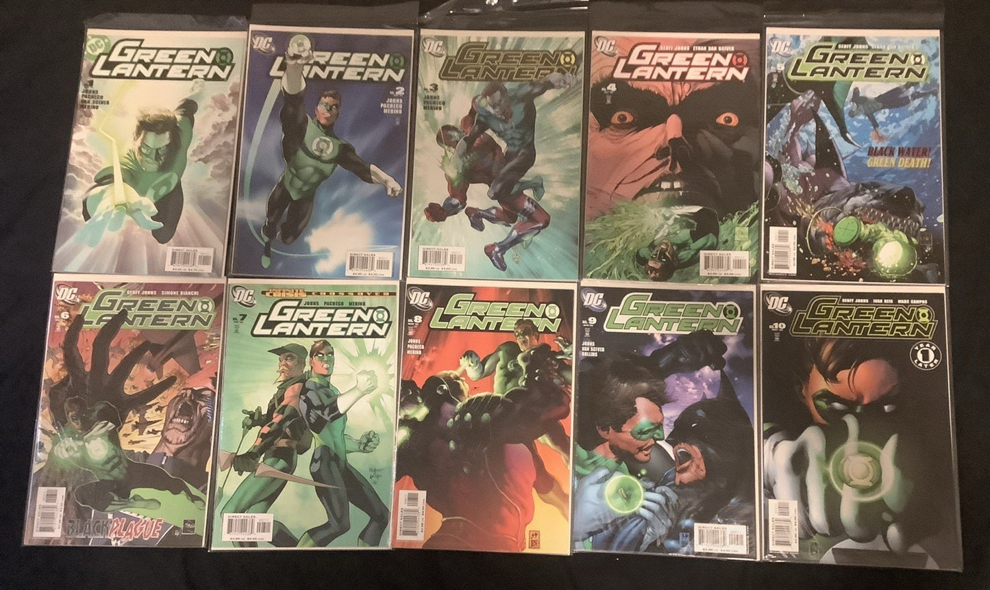 Green Lantern #1-40 + Rebirth #1-6 Comic Lot, DC, Geoff Johns, Sinestro Corps
