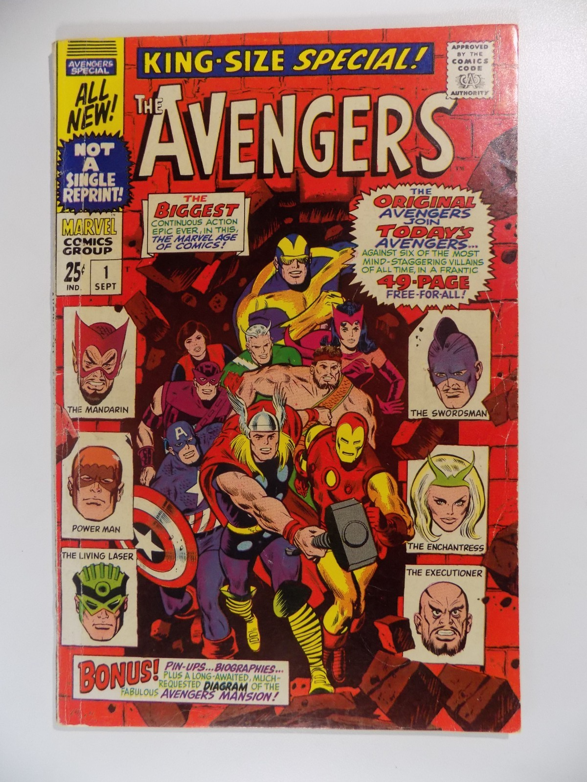 Avengers King-Size Special! #1 Marvel Comic September 1967 Fine-