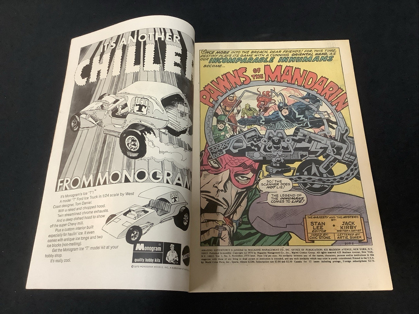 Amazing Adventures #3 (Marvel Comics Nov 1970) VF (8.0) Inhumans/Black Widow