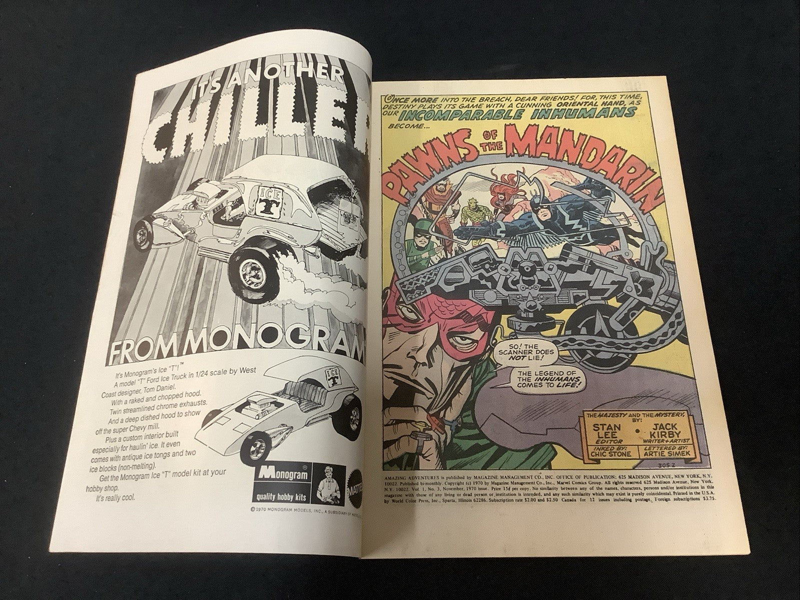 Amazing Adventures #3 (Marvel Comics Nov 1970) VF (8.0) Inhumans/Black Widow