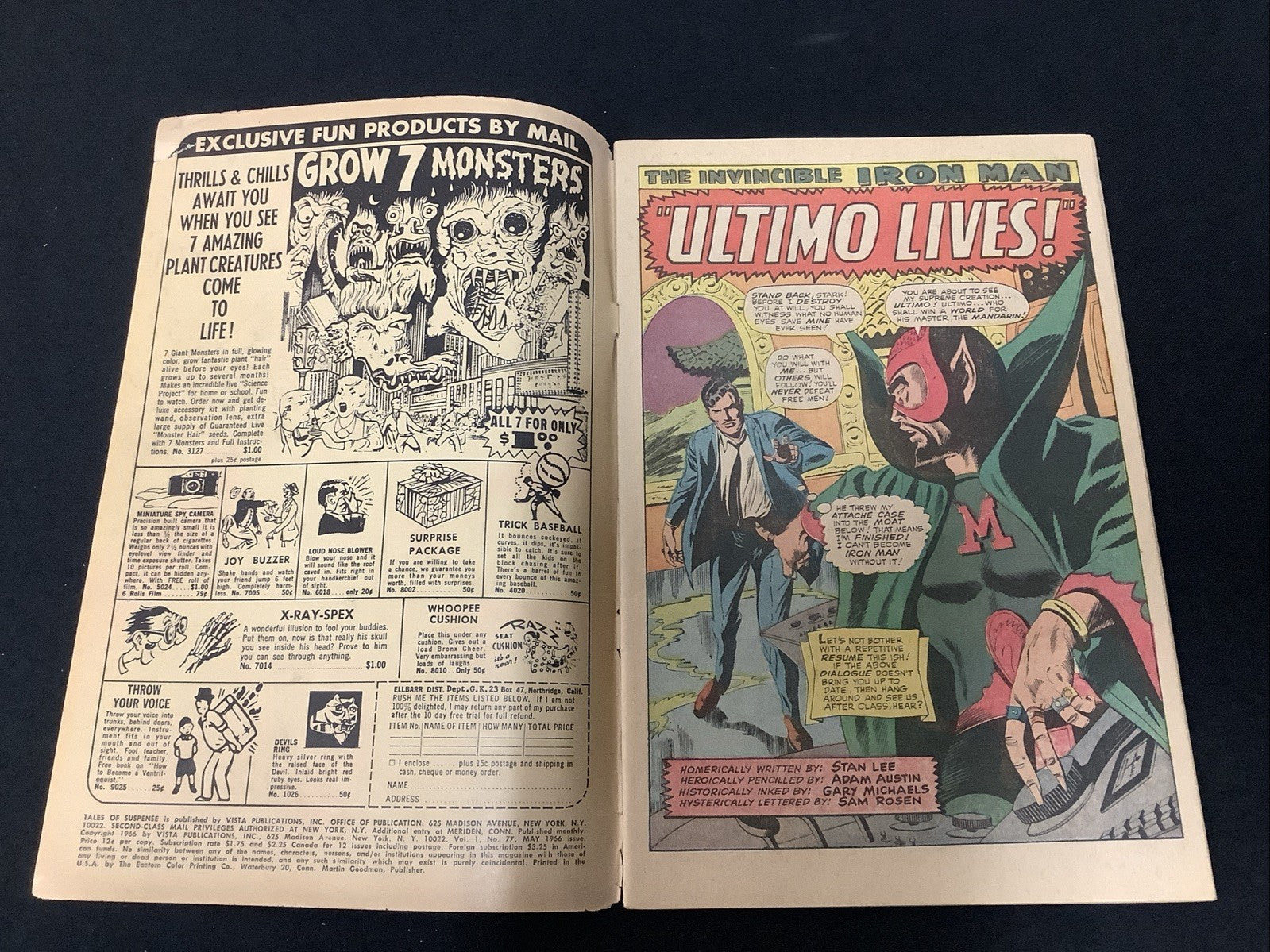 Tales of Suspense #77 (1966) VG- (3.5) Peggy Carter, Cover Detached Lower Staple