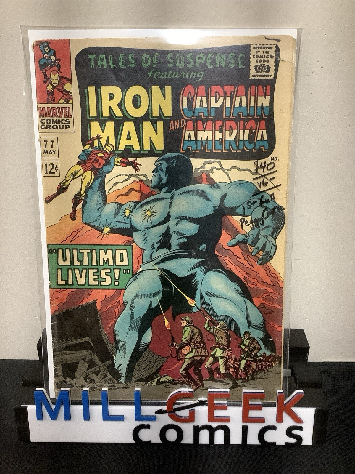 Tales of Suspense #77 (1966) VG- (3.5) Peggy Carter, Cover Detached Lower Staple