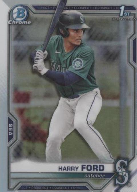 Harry Ford #BDC-1 - 2021 Bowman Draft Chrome Refractor - PSA 9 MINT