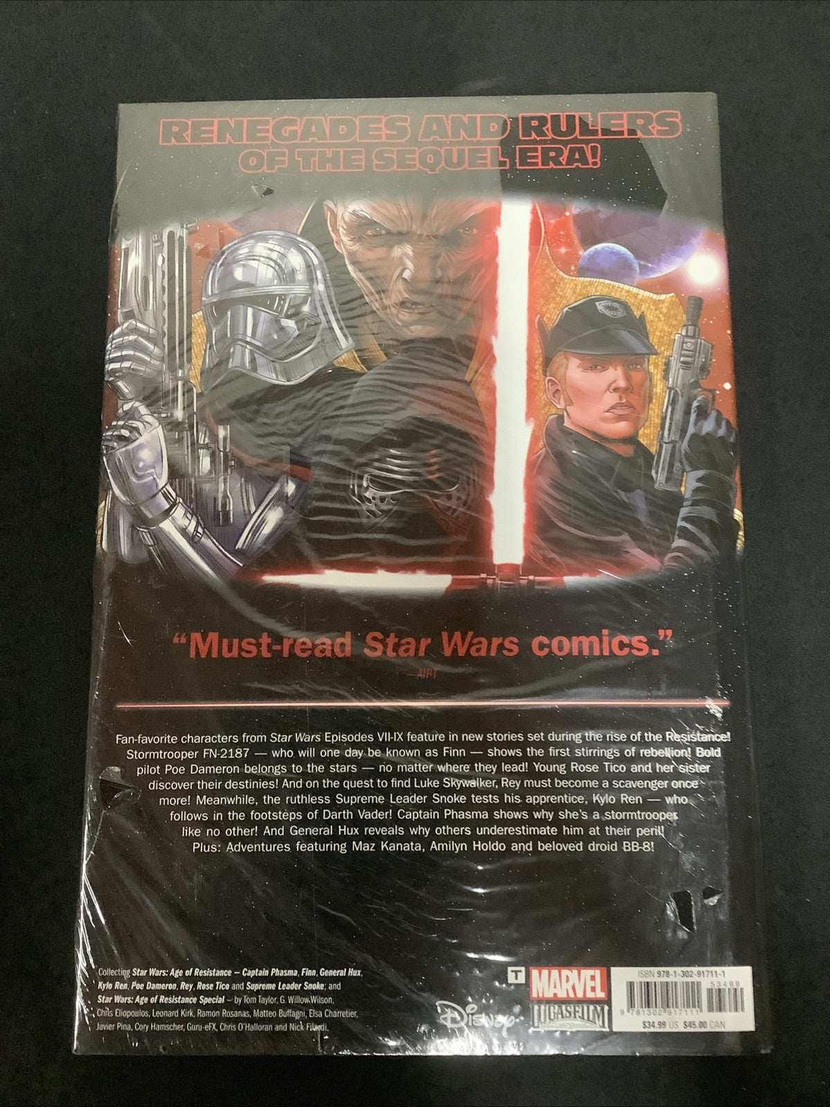 Star Wars: Age of Resistance Deluxe Hardcover (New, Sealed, Remainder Mark)