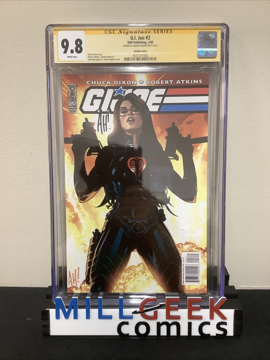 GI Joe #2 (Feb 2009) CGC Graded 9.8 (NM/M) White Pages, Adam Hughes Autographed!