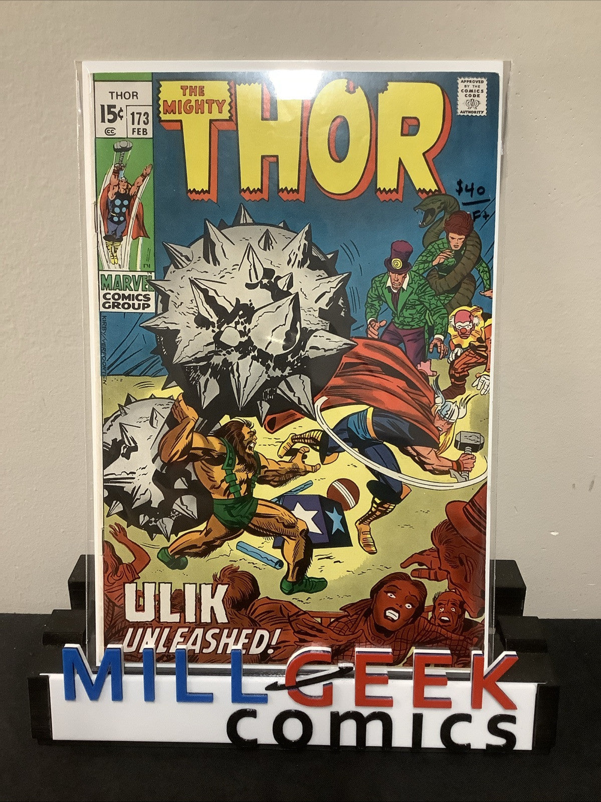 Thor #173 (Marvel Comics February 1970) F+ (6.5) Jack Kirby