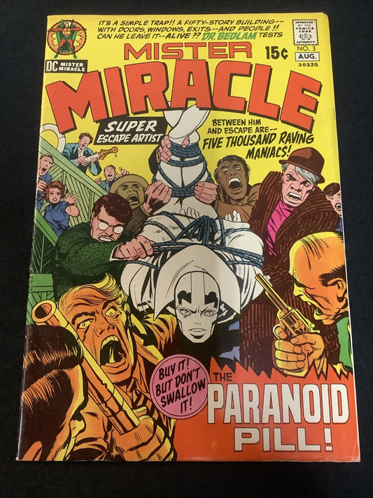 Mister Miracle #3 (DC Comics 1971) 7.0 (F/VF) Extra Set Of Staples From Factory