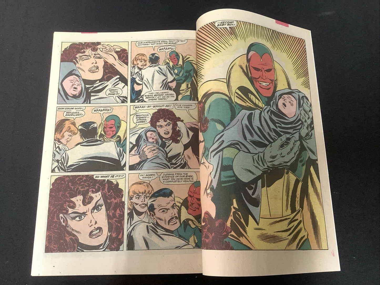 Vision & Scarlet Witch #12 (1986) VF (8.0) Newsstand, Birth Of Speed & Wiccan