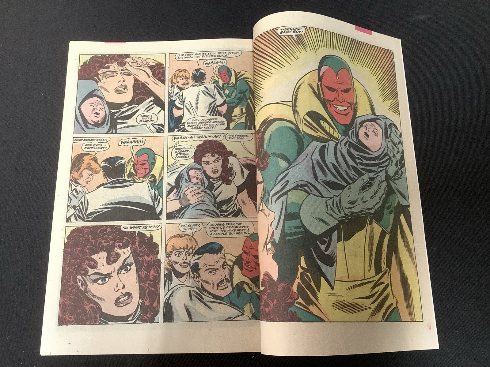 Vision & Scarlet Witch #12 (1986) VF (8.0) Newsstand, Birth Of Speed & Wiccan