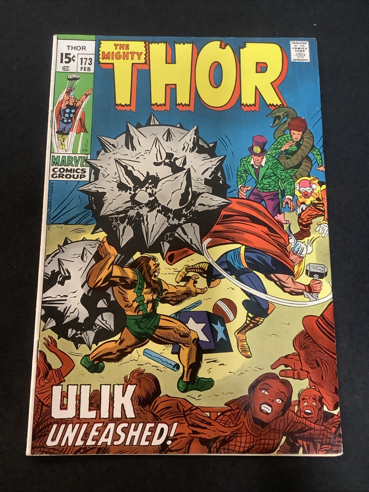 Thor #173 (Marvel Comics February 1970) F+ (6.5) Jack Kirby