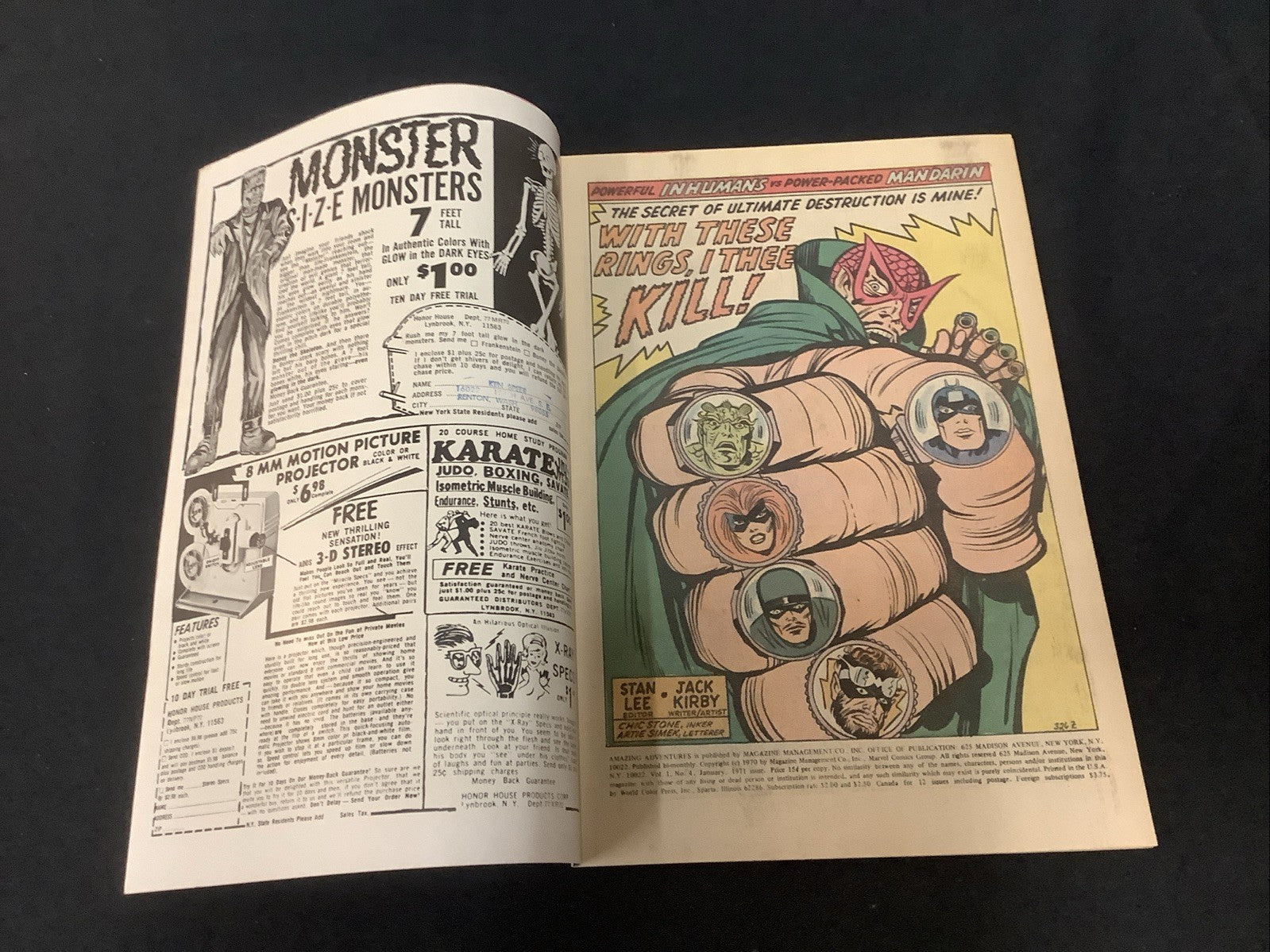 Amazing Adventures #4 (Marvel Comics January 1971) VF (8.0) Inhumans/Black Widow