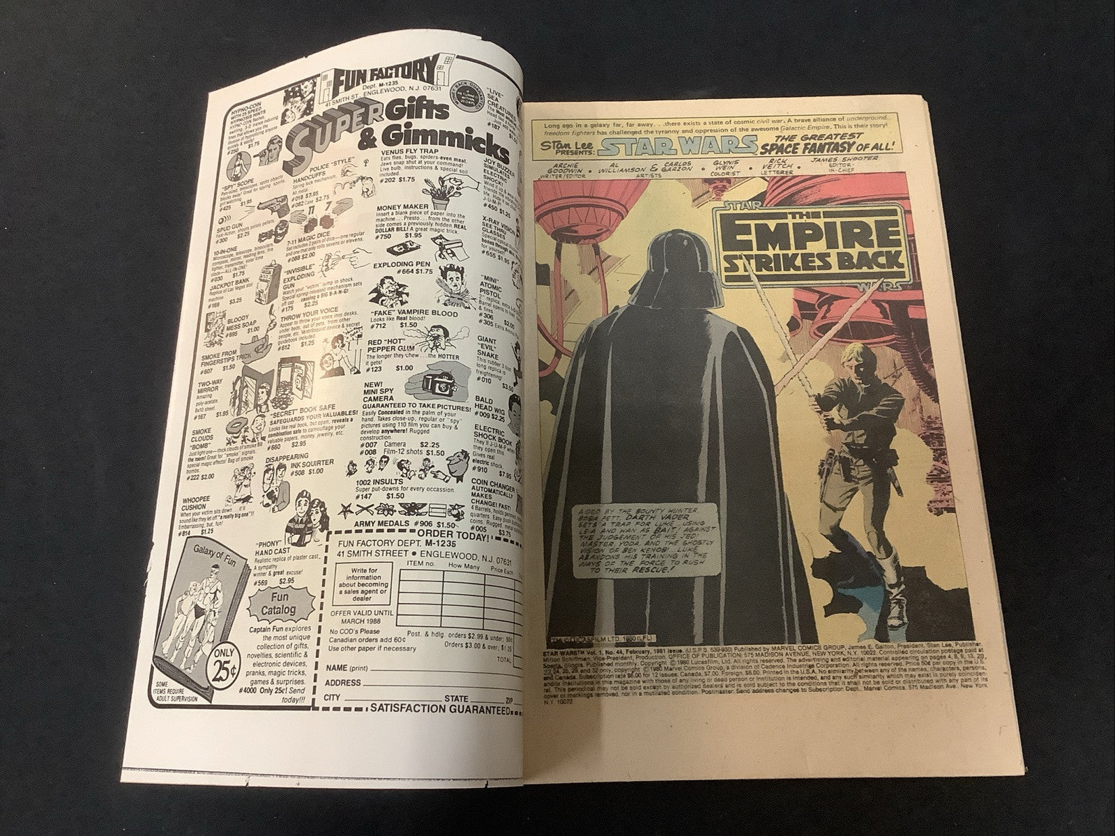 Star Wars #44 (Marvel Comics February 1981) VF (8.0) Newsstand Edition