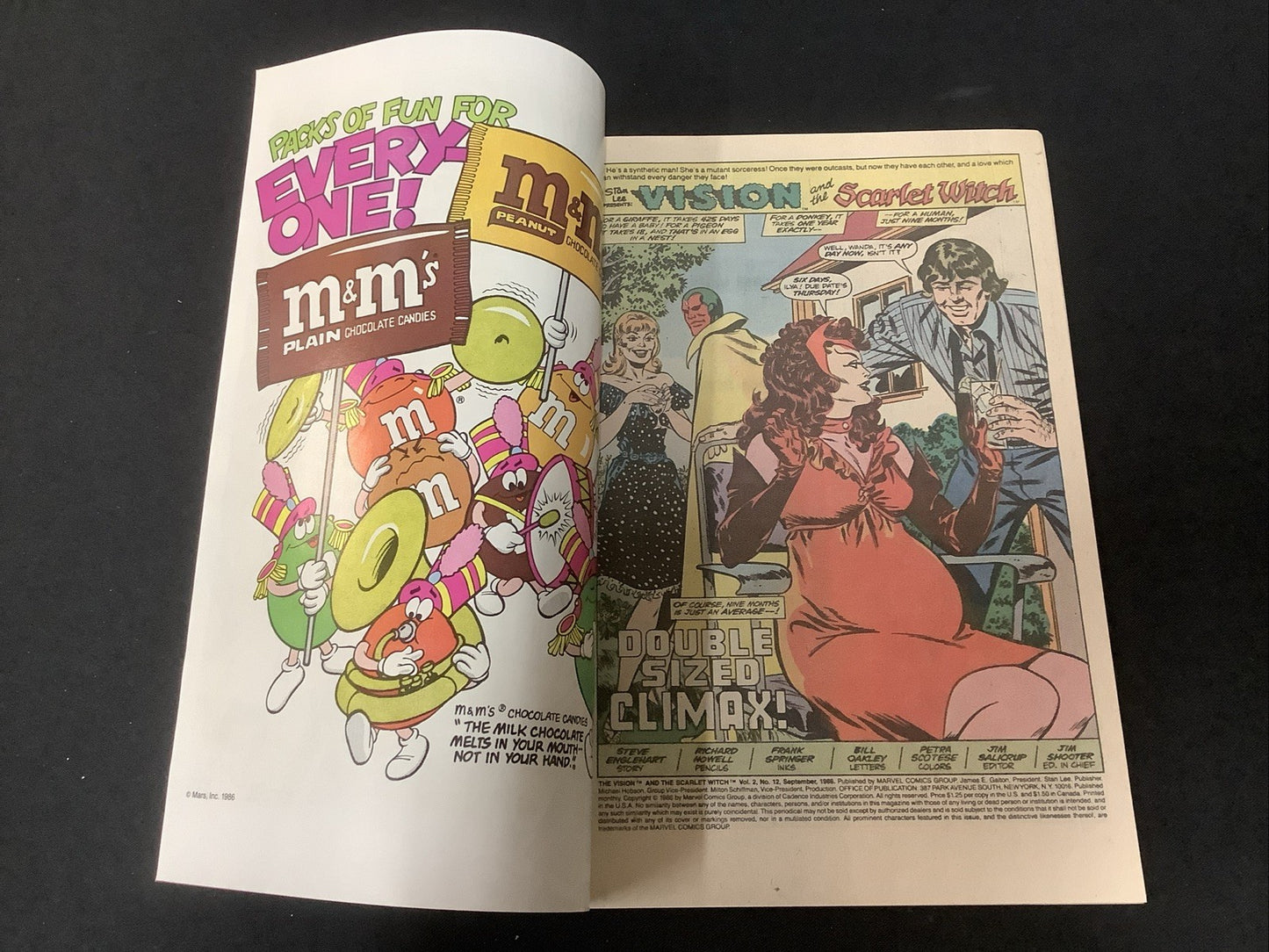 Vision & Scarlet Witch #12 (1986) VF (8.0) Newsstand, Birth Of Speed & Wiccan
