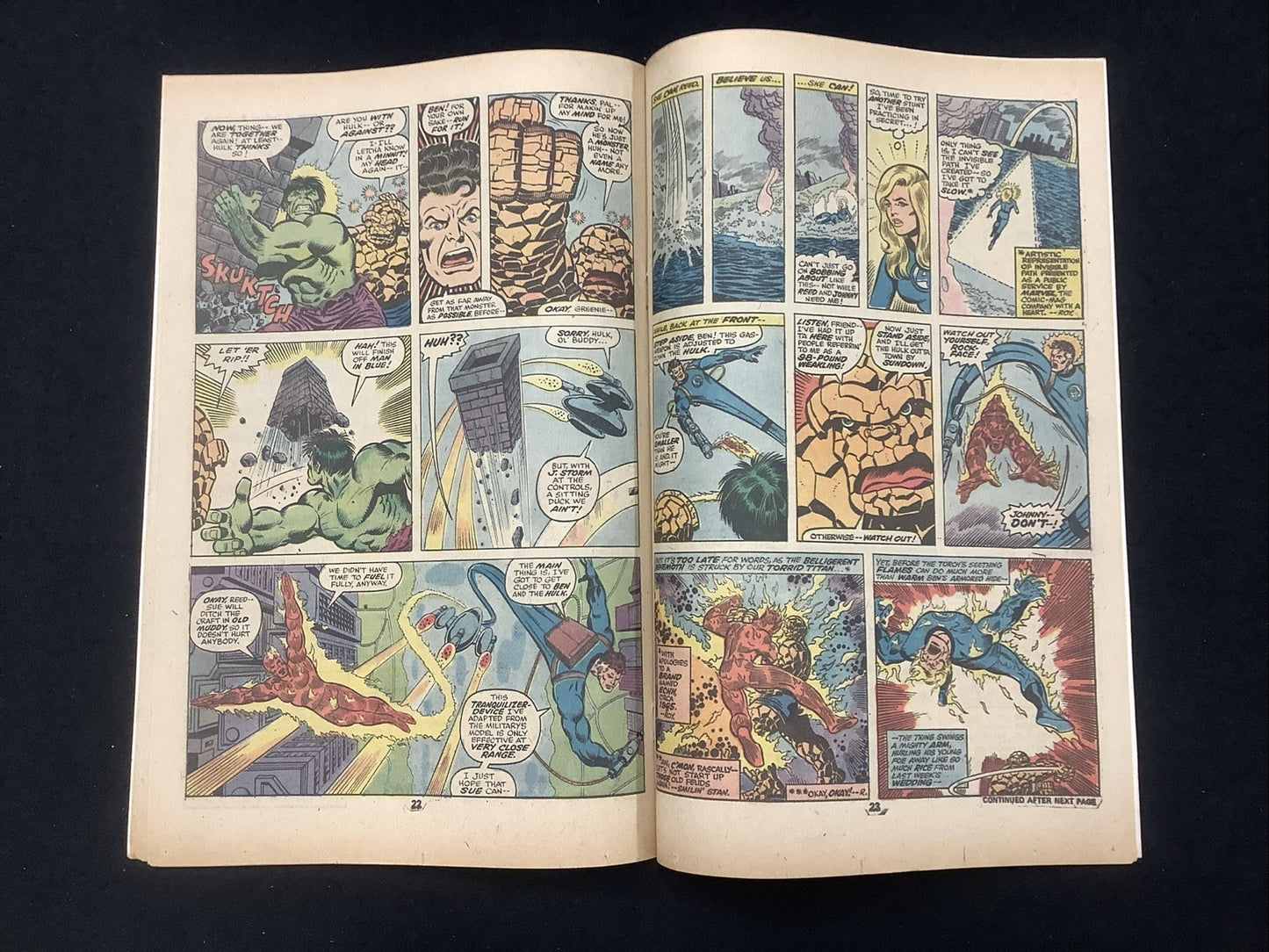 Fantastic Four #167 (Marvel Comics February 1976) VF (8.0) Thing & Hulk Team-Up