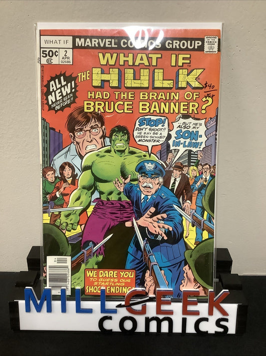 What If? #2 (1977) VF+ (8.5) “What If The Hulk Had The Brain Of Bruce Banner?”
