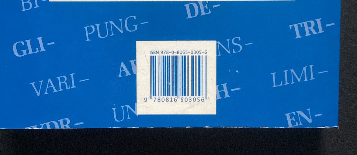 Bioscientific Terminology: Words from Latin and Greek Stems by Ayers, Donald -JD