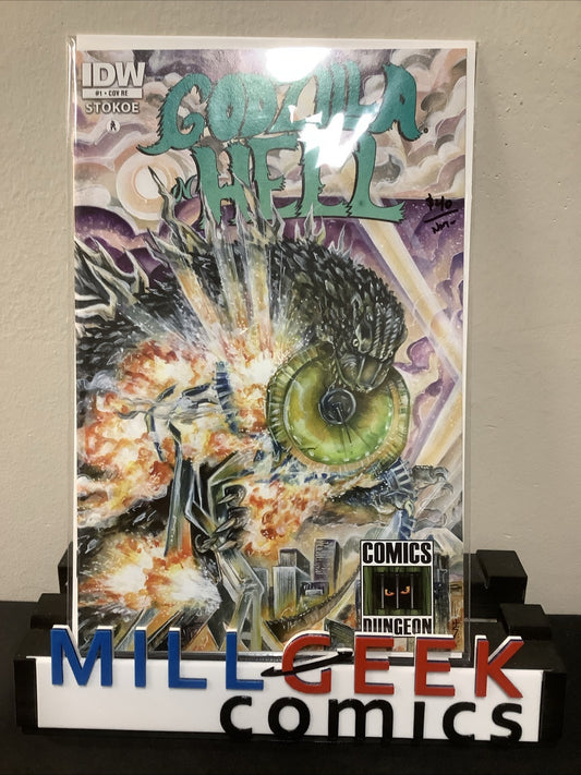GODZILLA IN HELL #1 (2015) NM- (9.2) COMICS DUNGEON EXCLUSIVE COVER, SEATTLE
