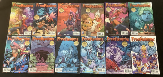 Free Realms #1-12 Complete Comic Set, Wildstorm, SCARCE, Based On The Hit MMORPG