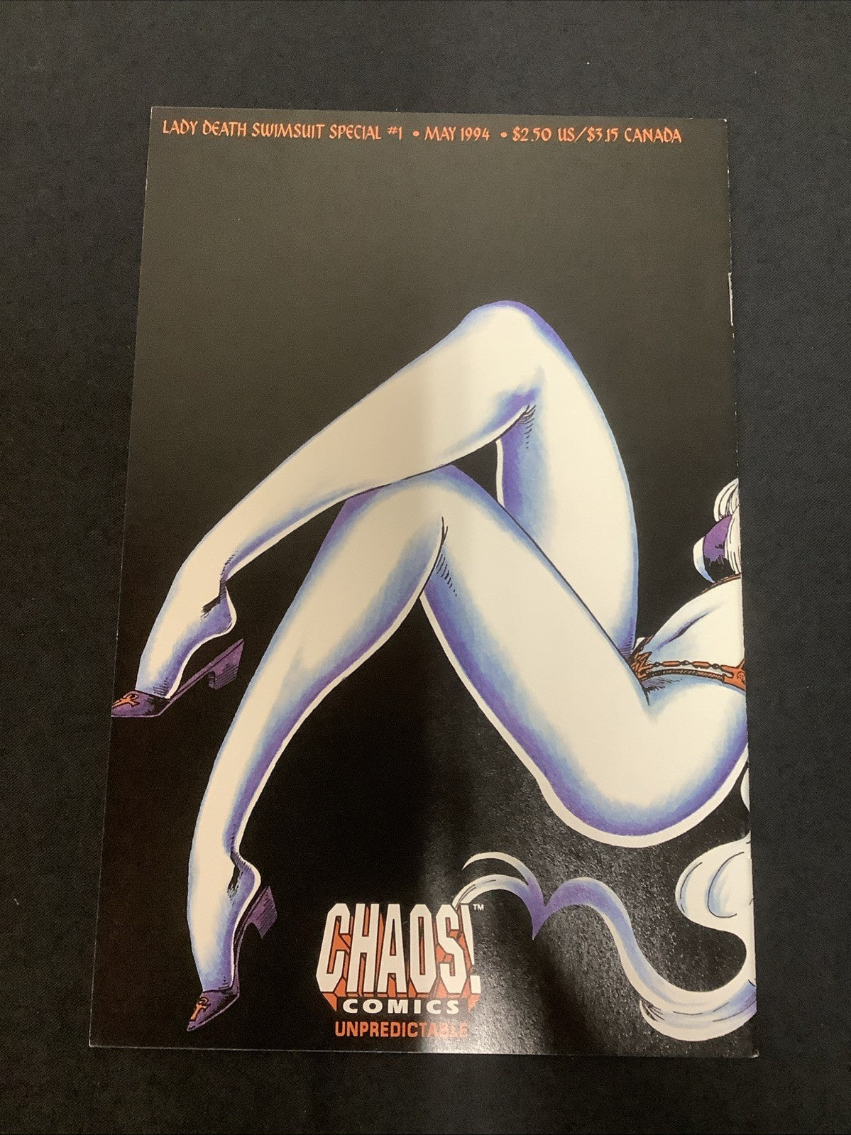 Lady Death Swimsuit Special #1 (Chaos! Comics May 1994) Signed With COA, See Pic