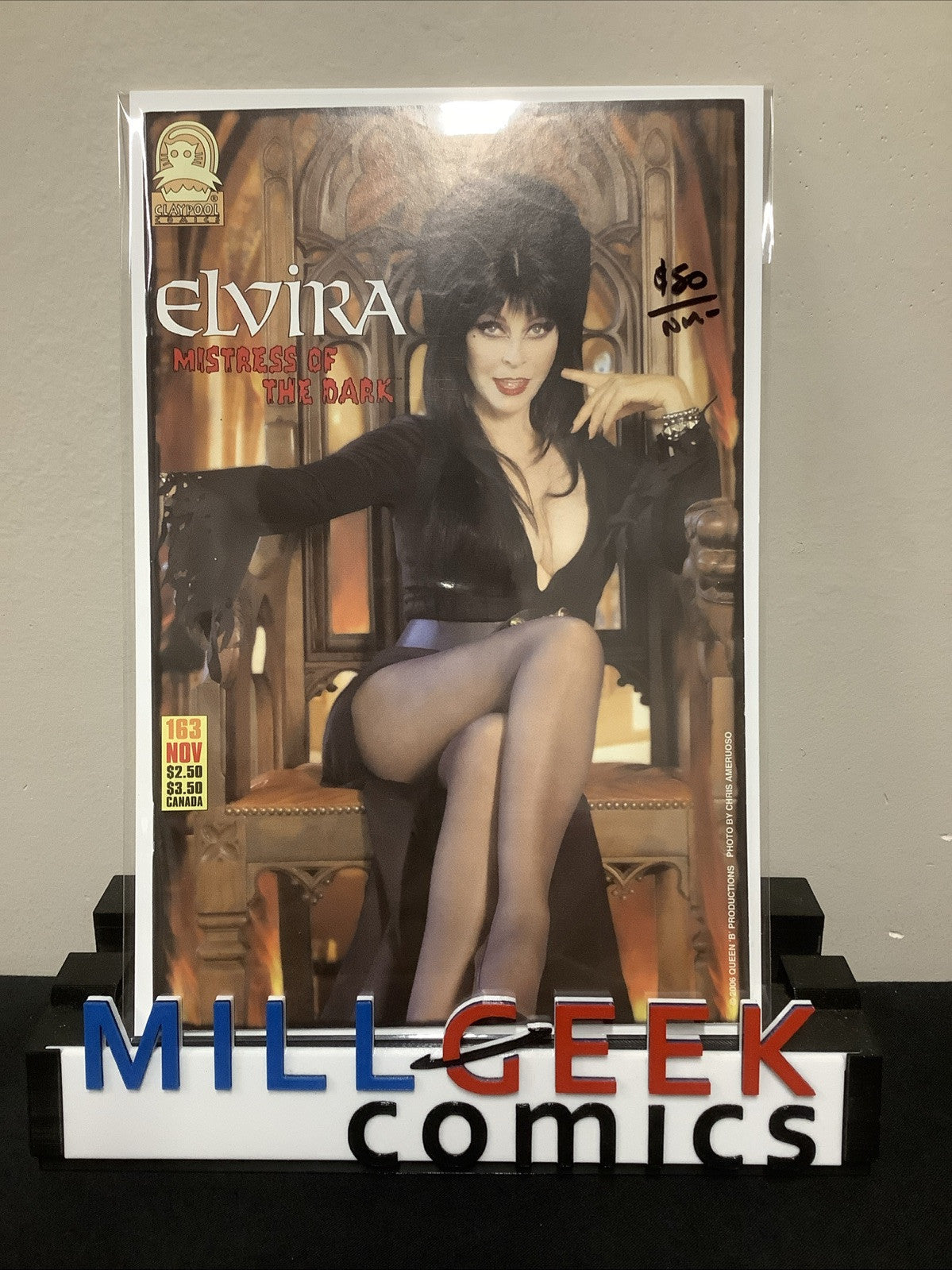 Elvira, Mistress Of The Dark #163 (2006) NM- (9.2) Claypool Comics, Photo Cover