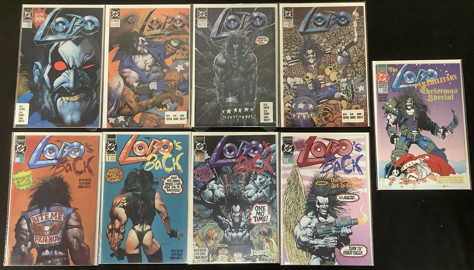 Lobo Comic Bundle (Lobo #1-4, Lobo’s Back #1-4, Christmas Special #1) Giffen