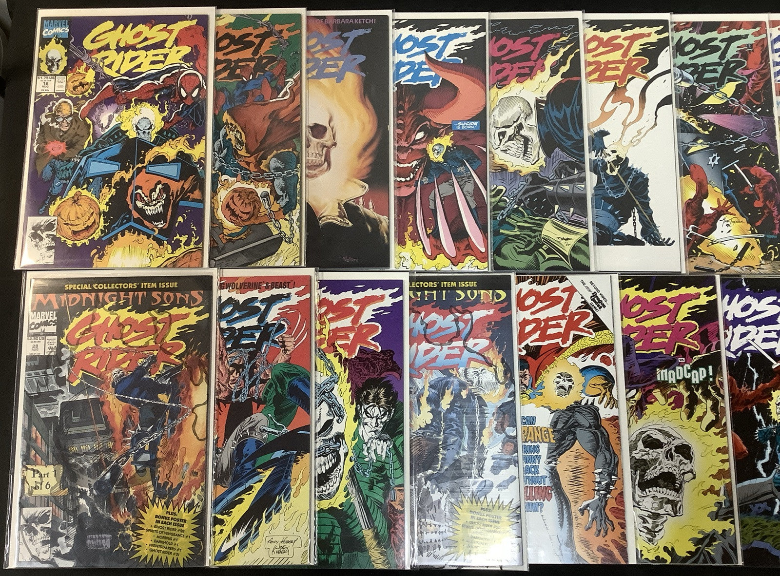 Ghost Rider #16-38 Comic Lot, 1st App Midnight Suns, Polybagged, High Grade!