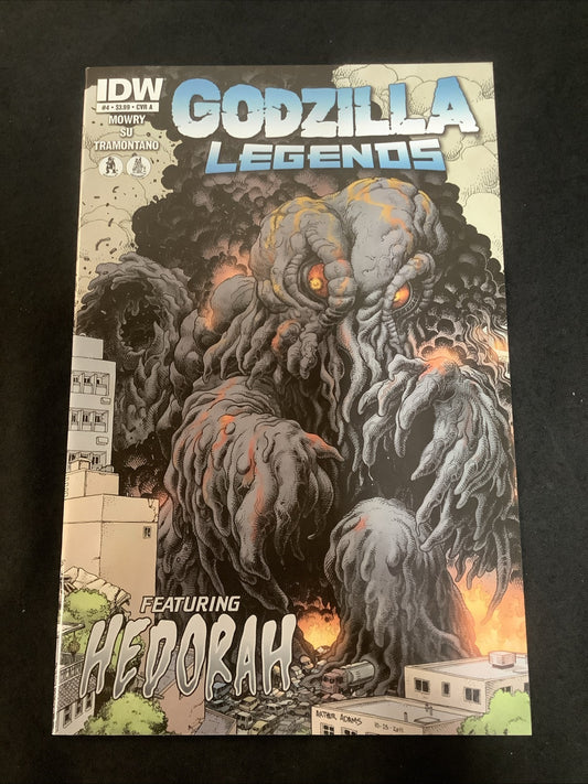 Godzilla: Legends #4 (IDW February 2012) NM- (9.2) Art Adams Cover, Hedorah