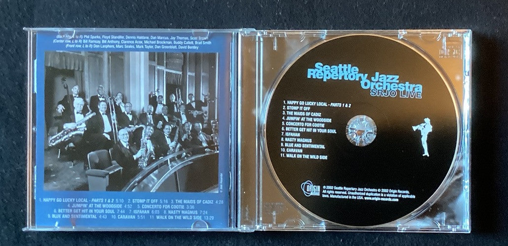 Srjo Live - Seattle Repertory Jazz Orchestra - CD - Like New -JD