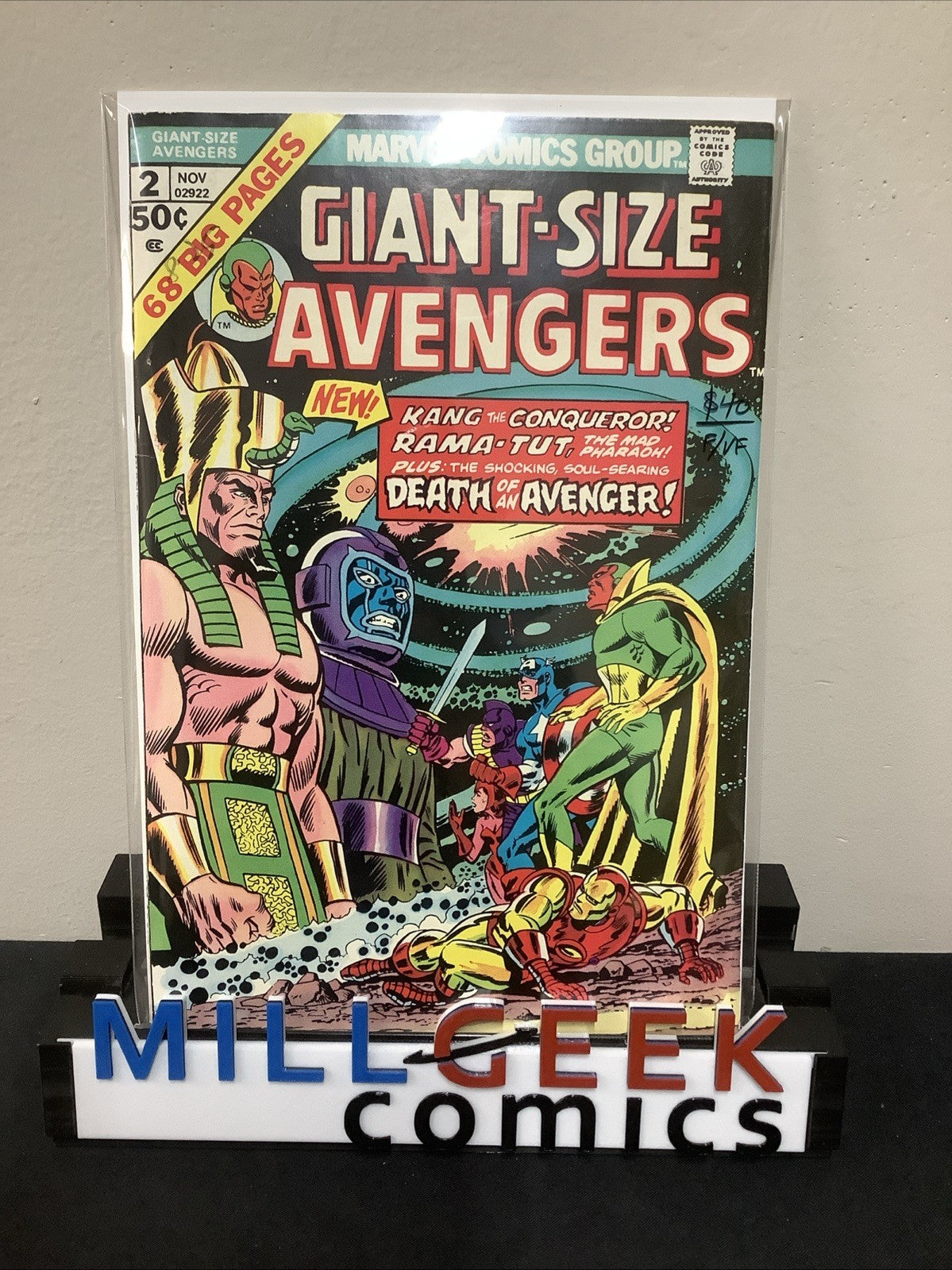 Giant-Size Avengers #2 (Marvel Comics 1974) F/VF (7.0) Rama-Tut Origin Told
