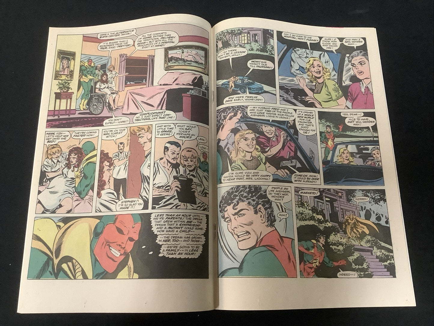 Vision & Scarlet Witch #12 (1986) VF (8.0) Newsstand, Birth Of Speed & Wiccan