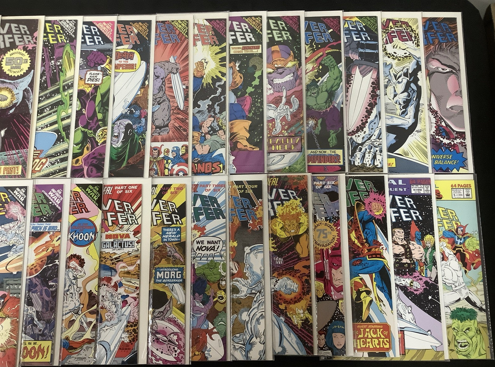Silver Surfer #46-76 + Annuals #4-5 Comic Lot, 1st + 2nd Print #50, High Grade