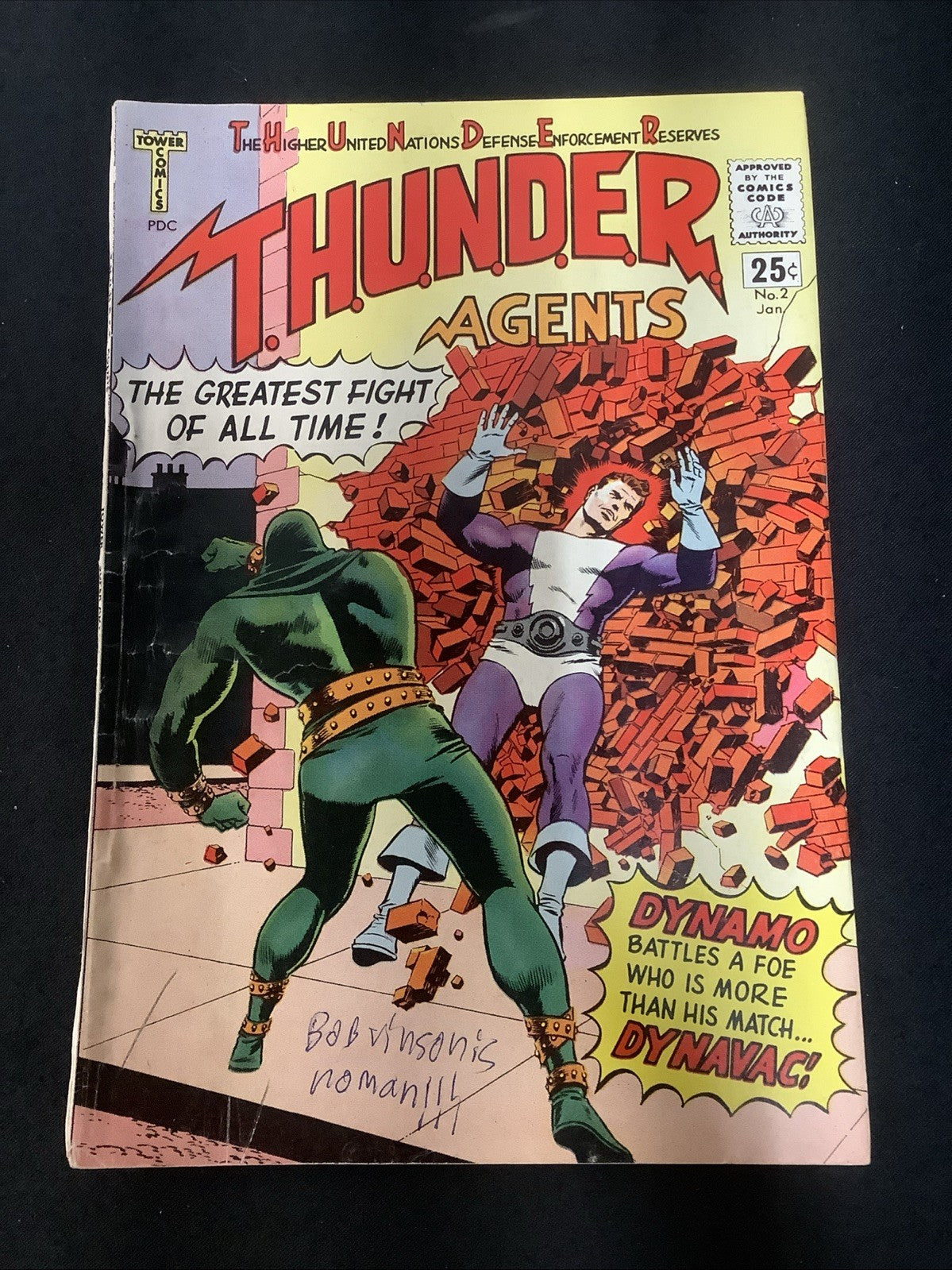 T.H.U.N.D.E.R. Agents #2 (Tower January 1966) Fine- (5.5) Wally Wood