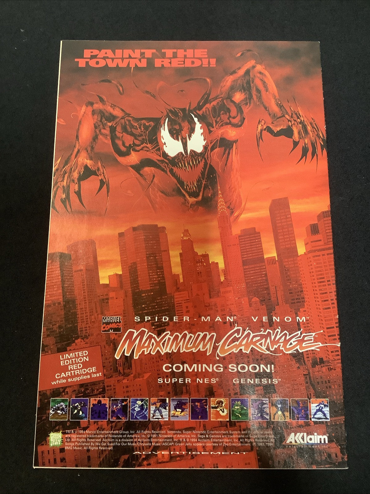 Pro Action Inserts Spider-Man & X-Men #1 (1994) VF (8.0) Goblin Strikes, Scarce!