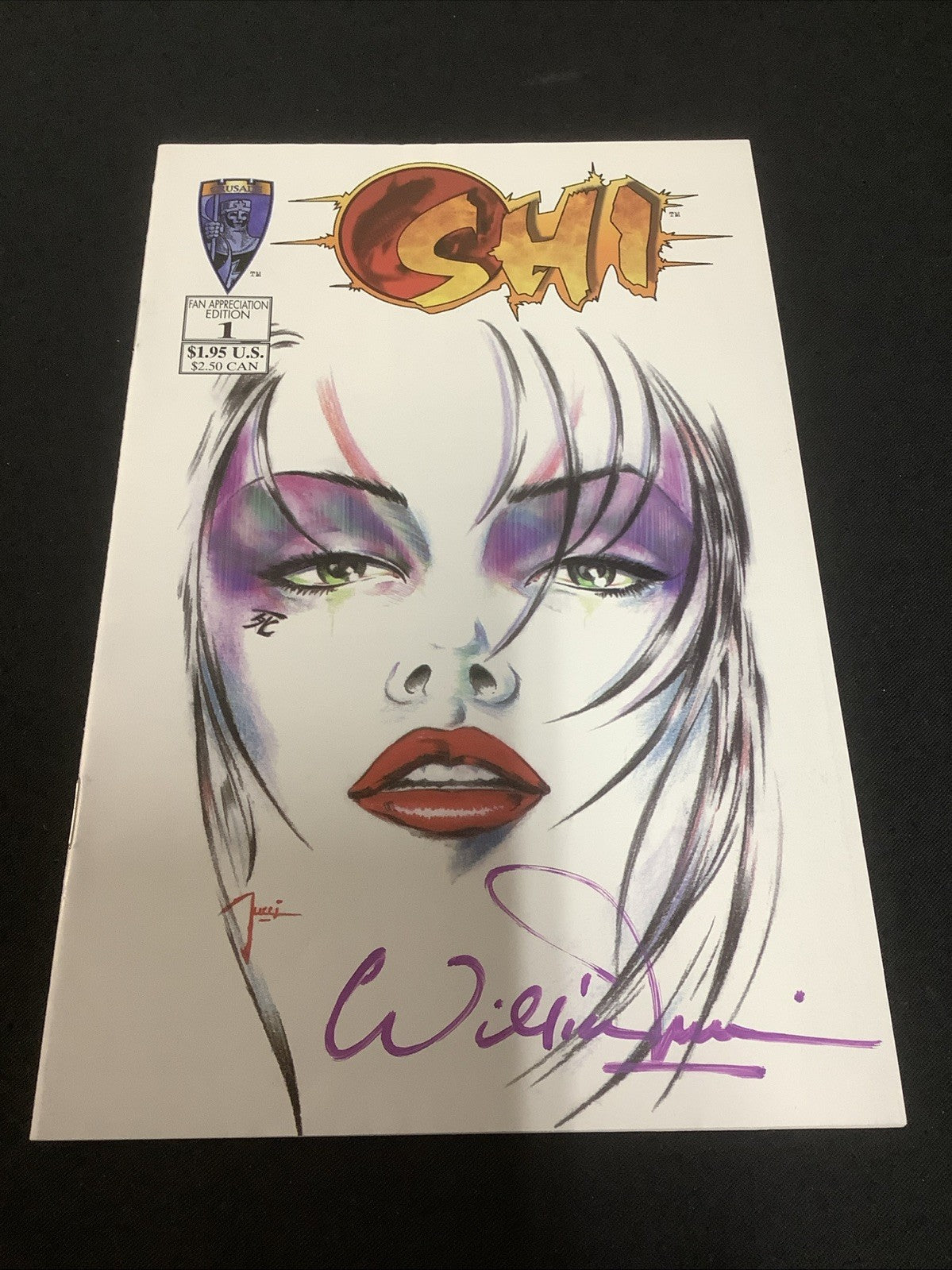 Shi Fan Appreciation Edition #1 (Crusade Comics 1995) Signed W/ Signed Photo
