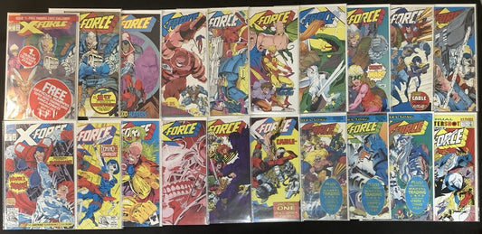 X-Force #1-18 +Annual #1 + #1 2nd Print, 2nd App Deadpool, Polybagged,High Grade