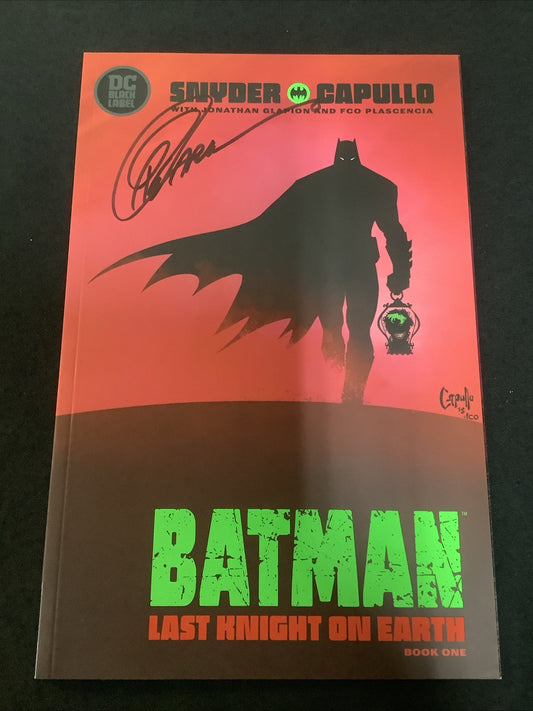 Batman Last Knight on Earth #1 (July 2019) VF/NM (9.0) Greg Capullo Autographed!