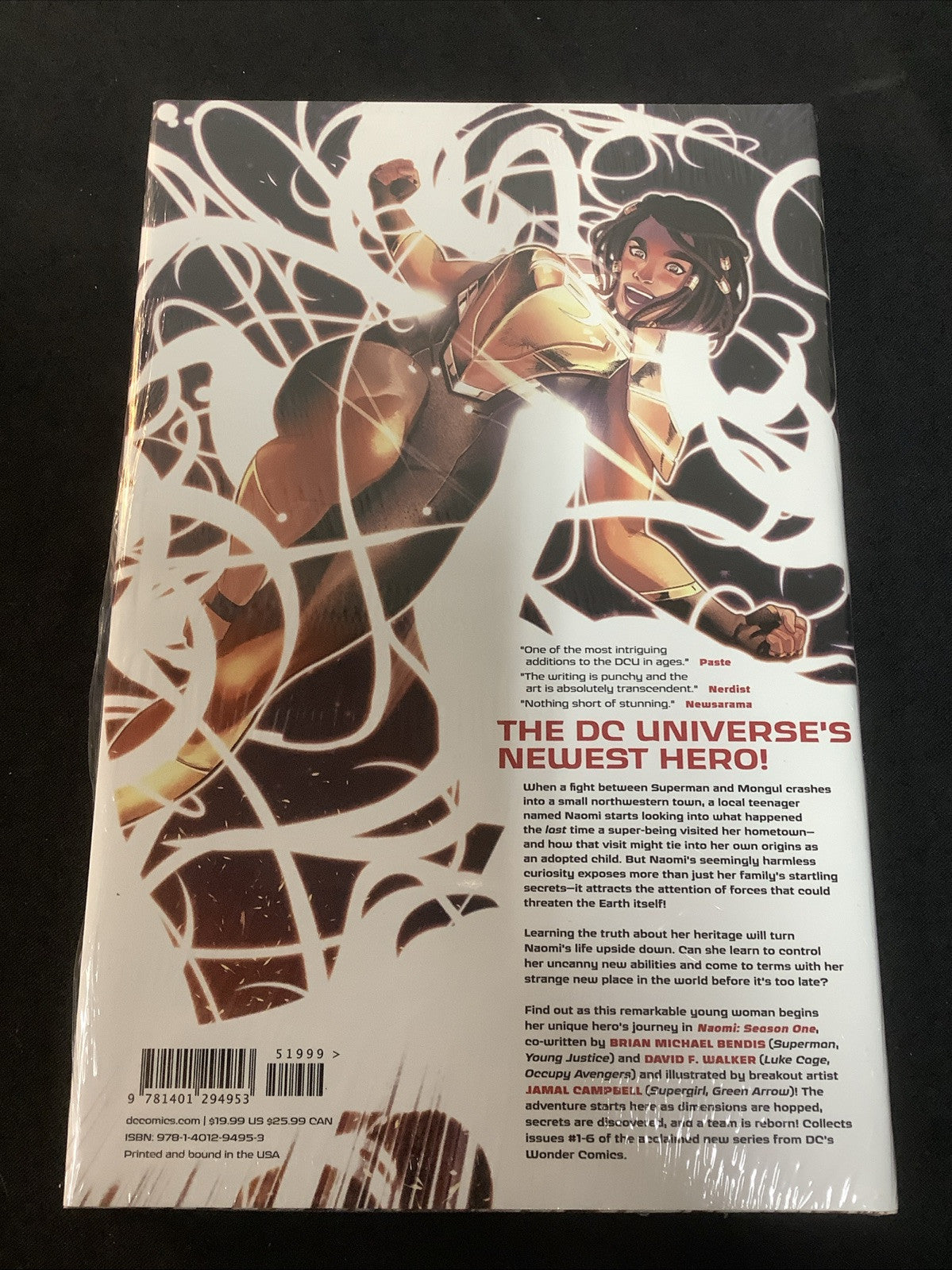 Naomi Season One, Brian Michael Bendis, Brand New Sealed, Hardcover, DC Comics