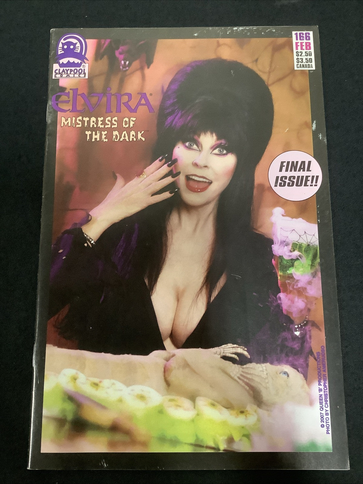 Elvira, Mistress Of The Dark #166 (2007) VF (8.0) Claypool Comics, Scarce Final
