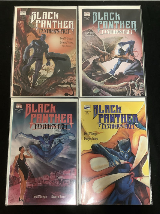 Black Panther Panther's Prey #1-4 Complete Comic Set, Prestige Size, High Grade