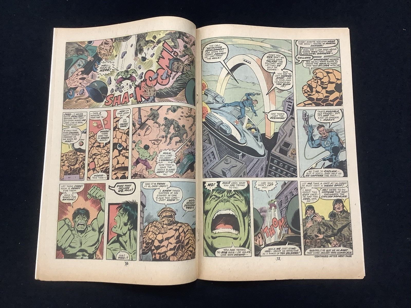Fantastic Four #167 (Marvel Comics February 1976) VF (8.0) Thing & Hulk Team-Up