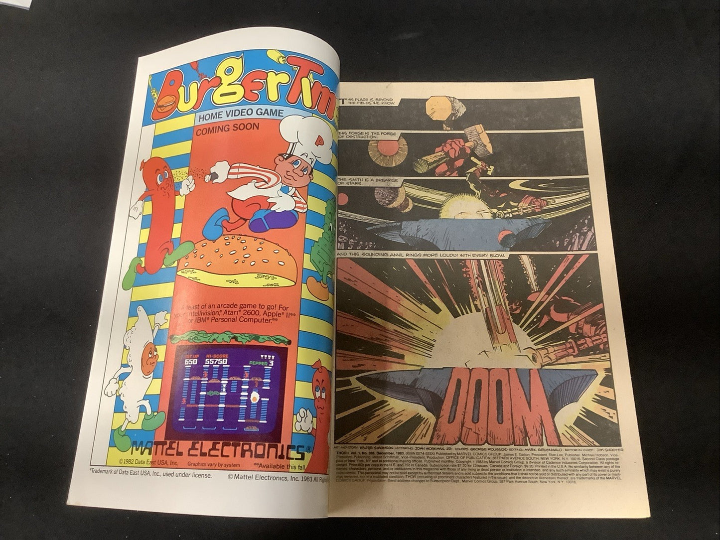 The Mighty Thor #338 (Marvel Comics December 1983) VF/NM (9.0) Simonson